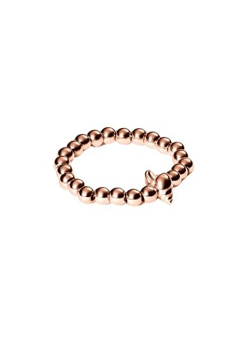 Purelei® Oceanside Ring – Elastischer Ring mit Muschel-Detail & Edelstahlperlen – Größen S/M & M/L – Edelstahl in Gold, Silber oder Roségold – Verstellbar - Fidget - Anxiety (Rosegold, S-M) von Purelei