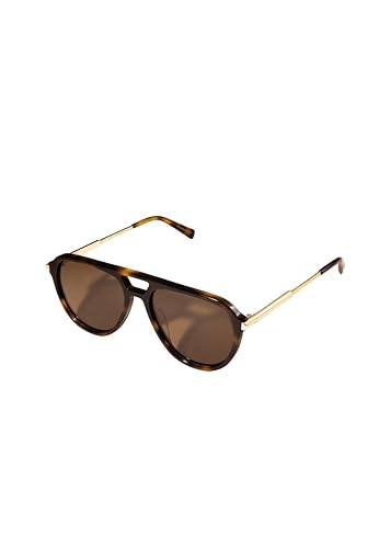 Purelei® Palm Beach Sonnenbrille Damen – Tortoise Braun, UV400 Schutz, Doppelsteg, Goldene Details & Logo, Inkl. Etui von Purelei