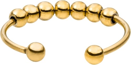 Purelei® Shade Anxiety Ring (Gold) – Fidget Ring - Wasserfester Damenring aus langlebigem Edelstahl – Verstellbare Ringe von Größe 60 bis 66 – Modeschmuck für deinen individuellen Look von Purelei