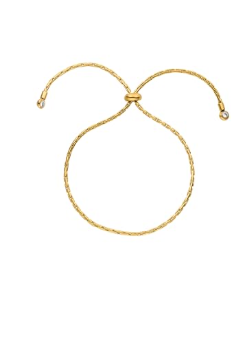 Purelei® Shooting Star Armband – Verstellbares Armband mit funkelnden Zirkoniasteinen, Edelstahl 18K vergoldet, bis 28 cm (Gold) von Purelei