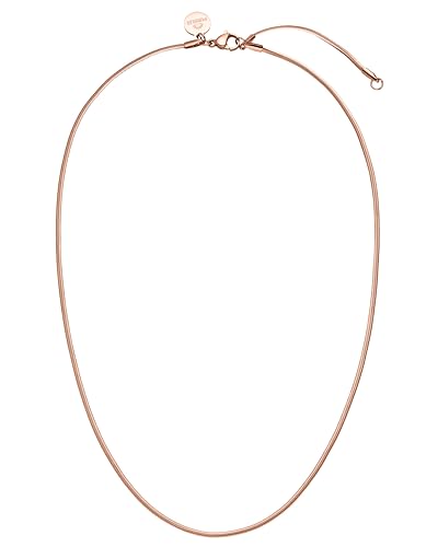 Purelei® Sleeky Halskette, Halskette für Frauen aus Edelstahl mit schlichtem Design, Wasserfeste Kette Perfekt für minimalistische Looks, Lange verstellbar 40-45 cm (Rosegold) von Purelei