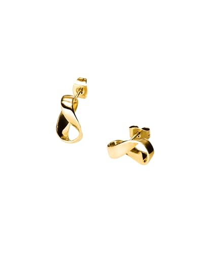 Purelei® Twist Ohrstecker – Elegante Möbius-Form für Balance & Harmonie, aus hochwertigem Edelstahl in Gold, Silber & Roségold (Gold) von Purelei