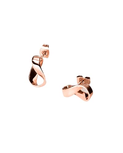 Purelei® Twist Ohrstecker – Elegante Möbius-Form für Balance & Harmonie, aus hochwertigem Edelstahl in Gold, Silber & Roségold (Rosegold) von Purelei