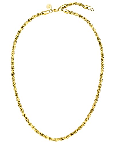 Purelei® Vintage Kette Damen (Gold) – Halskette Damen aus langlebigem Edelstahl – Wasserfeste Kette mit Anhänger – 50-55 cm Länge verstellbar – Halskette für deinen individuellen Look von Purelei