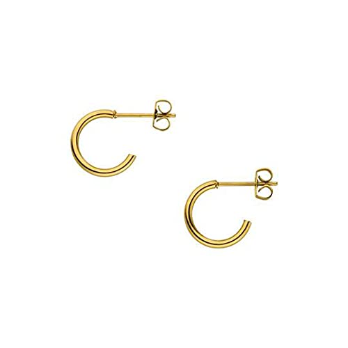 PURELEI® Eye Creolen Ohrringe (Gold, Silber, Rosegold), Kleinen Creolen für Damen aus langlebigem Edelstahl, Perfekt Geschenke für frauen, Wasserfeste ohrringe, Durchmesser 10 mm von Purelei