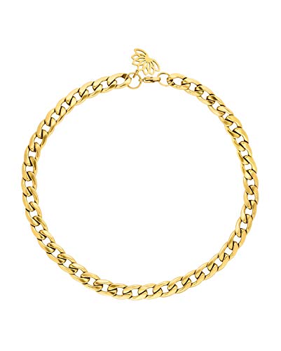 Purelei® Ikaika Kette (Gold, Silber, Rosegold), Damen Halskette aus langlebigem Edelstahl, Wasserfester Schmuck, 35-40 cm Länge verstellbar (Gold) von Purelei