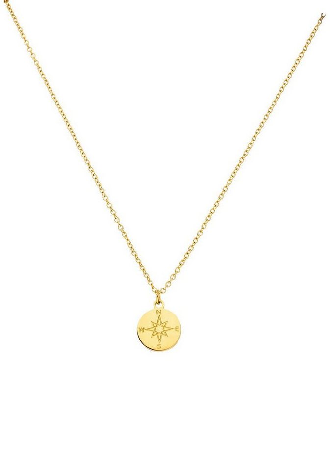 Purelei Kette mit Anhänger Schmuck Geschenk Anhänger mit Kompass-Motiv, Necklace-Compass von Purelei