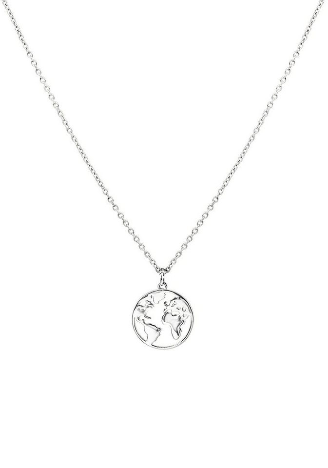 Purelei Kette mit Anhänger Schmuck Geschenk Worldmap, mit Welt-Motiv, Necklace-WorldMap von Purelei