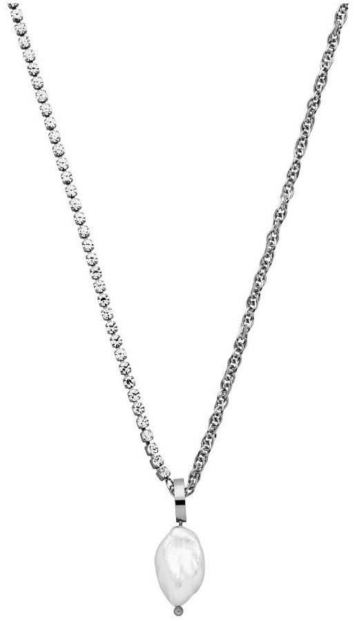 Purelei Kette mit Anhänger Schmuck Geschenk Elua Glitzer, 2108, mit Zirkonia (synth) - mit Süßwasserzuchtperle von Purelei