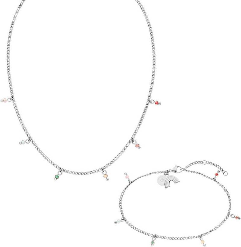 Purelei Schmuckset Schmuck Edelstahl Kette Fußkette Mahina Club Anuenue (Set, 2-tlg), mit Kunststoffperlen von Purelei