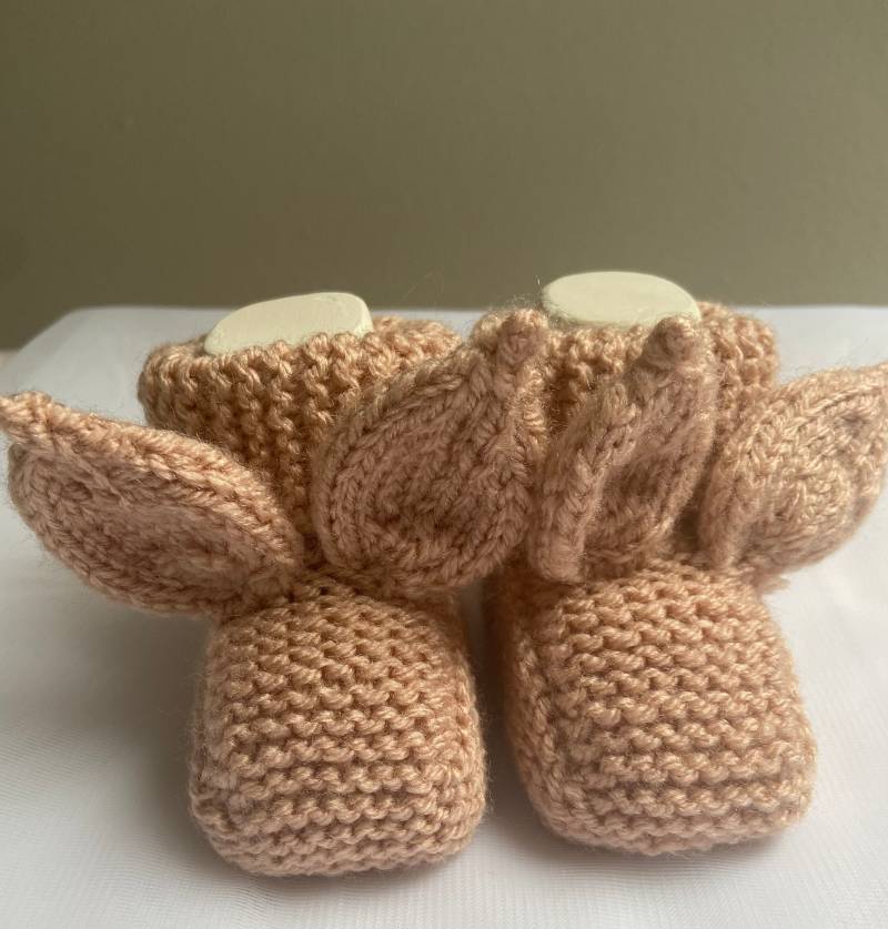 Babyhase Socken Häschen Babyschuhe Babyschuhe Mit Ohren Babysöckchen Stricksöckchen Baby Neugeborene Söckchen Merino Baby von Puremoi