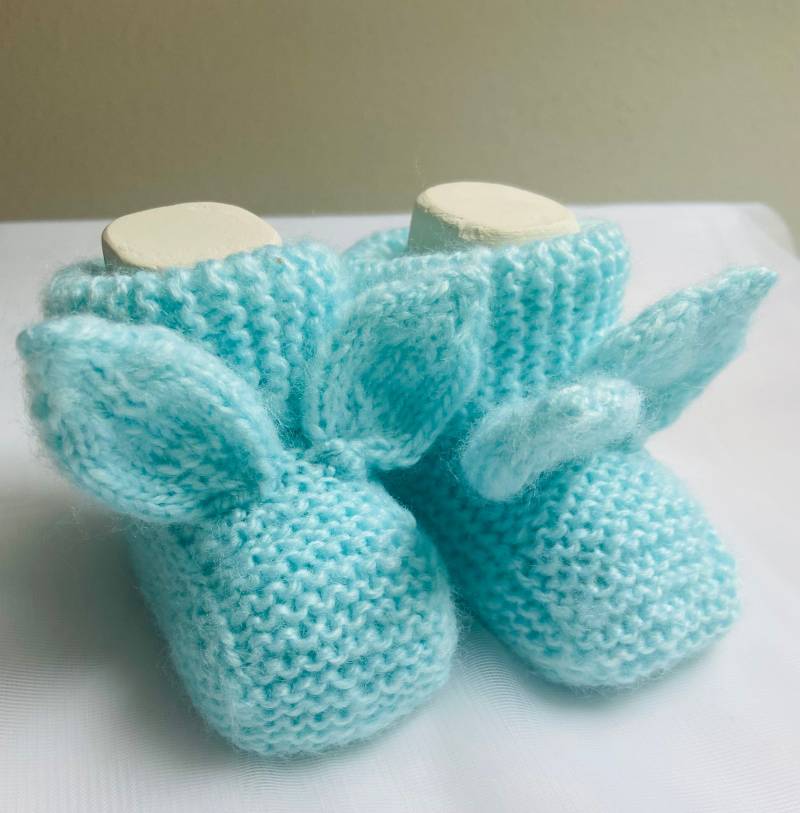 Babyhase Socken Häschen Babyschuhe Babyschuhe Mit Ohren Babysöckchen Stricksöckchen Baby Neugeborene Söckchen Merino Baby von Puremoi
