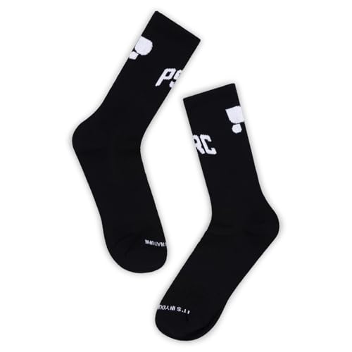 Puresport Performance Laufsocken - Schwarz (LG/XL) 1 Paar | Feuchtigkeitstransport | atmungsaktiv & langlebig | optimiert Komfort und Unterstützung | ideal für Laufen, Training und Fitness von Puresport