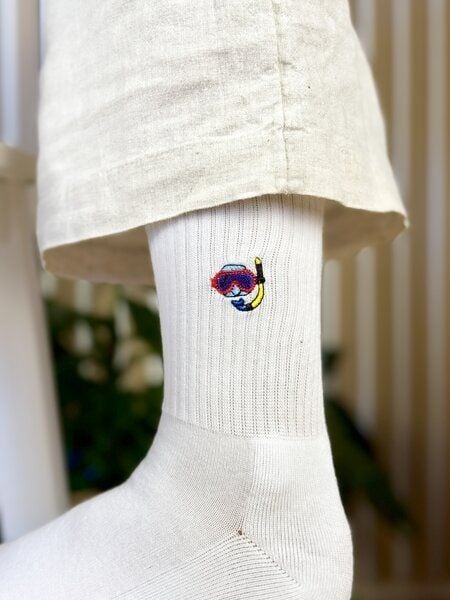 Purewater Taucherbrille | Bio Baumwoll Socken | Bestickt von Purewater