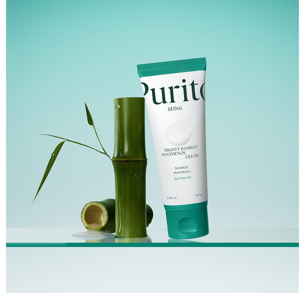 Purito Feuchtigkeitscreme Purito Mighty Bamboo Panthenol Cream, Koreanischer Bambusextrakt spendet langanhaltende Feuchtigkeit von Purito