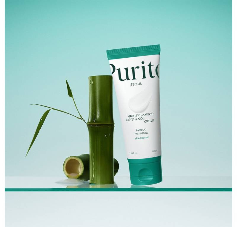 Purito Feuchtigkeitscreme Purito Mighty Bamboo Panthenol Cream, Koreanischer Bambusextrakt spendet langanhaltende Feuchtigkeit von Purito