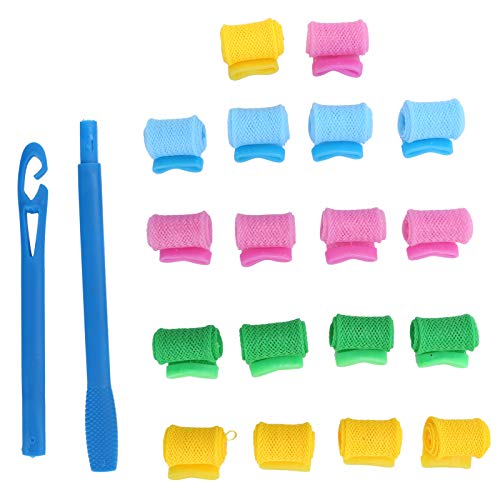 Purokise professionelle diy haarrollen spiral curls kein hear styling -Werkzeug mit Hakengriff für Frauen Mädchen alle Haartypen 18 Stück Plastik Purokise professionelle diy haarrollen spiral curls kein hear styling -Werkzeug mit Hakengriff für Frauen Mädchen alle Haartypen 18 Stück Plastik von Purokise