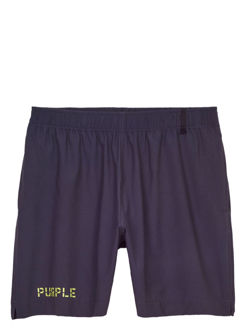 Purple Brand Badeshorts mit Logo-Print - Schwarz von Purple Brand