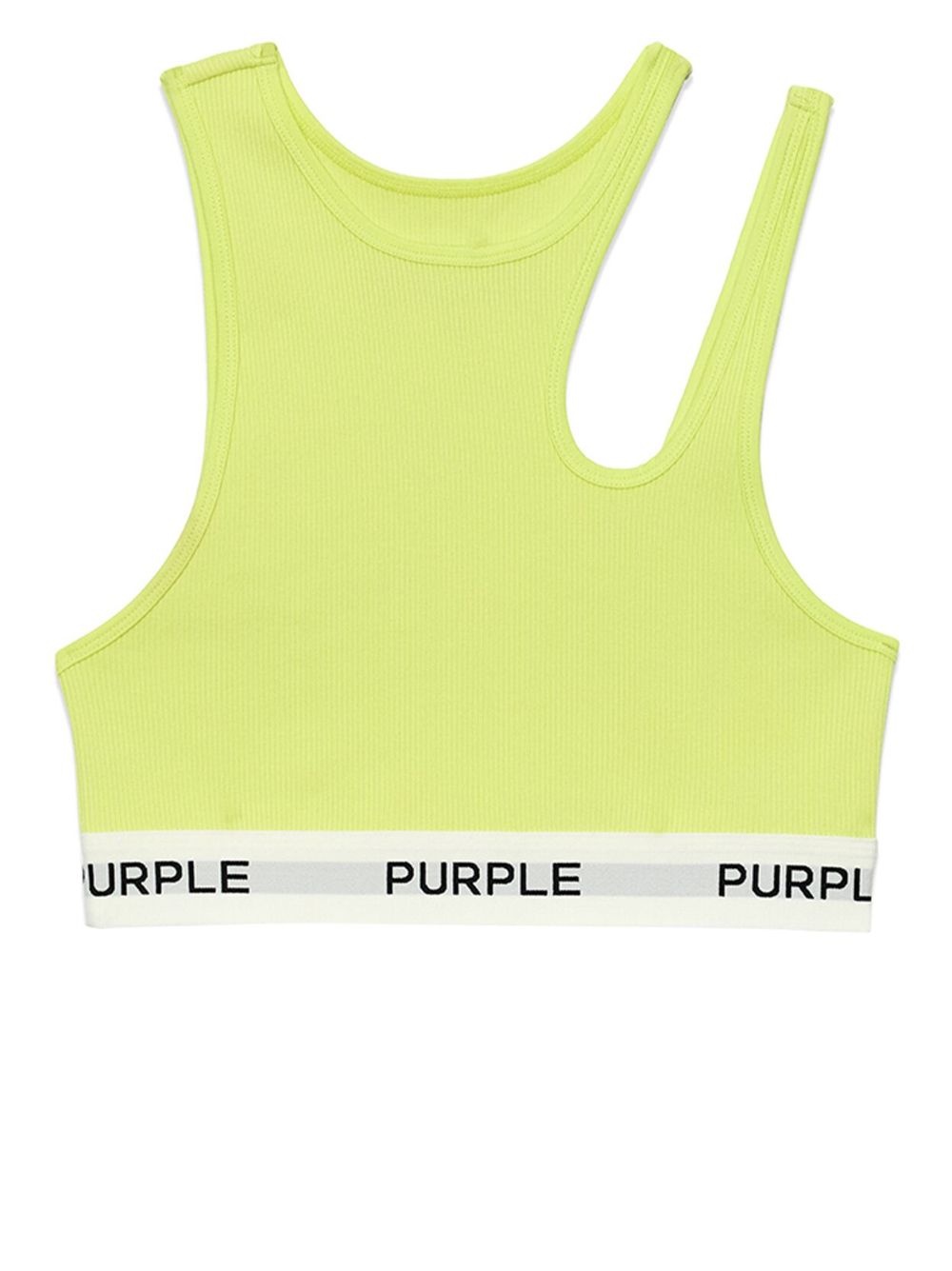 Purple Brand Cropped-Oberteil mit Cut-Out - Grün von Purple Brand