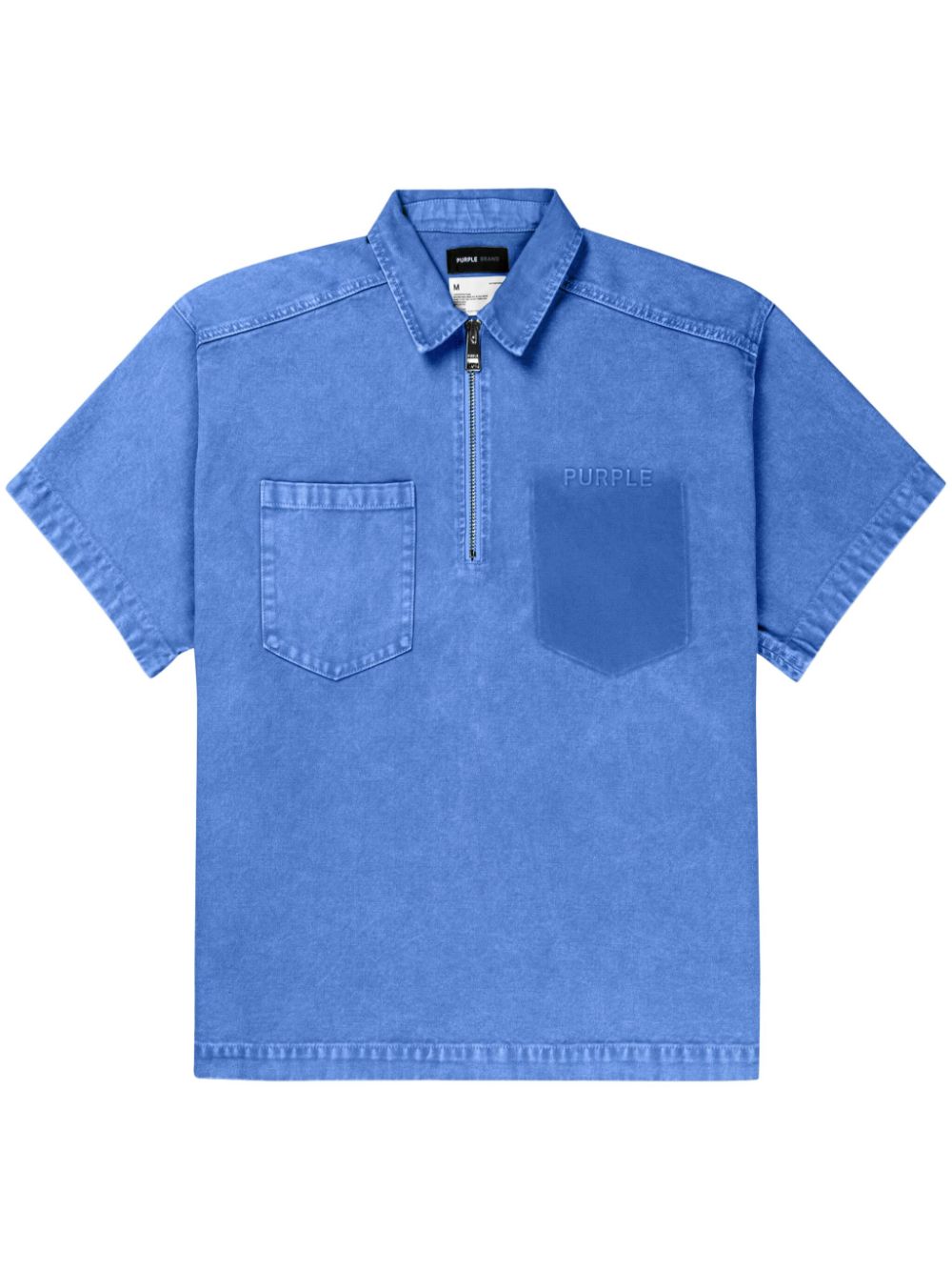 Purple Brand Poloshirt mit Logo-Stickerei - Blau von Purple Brand