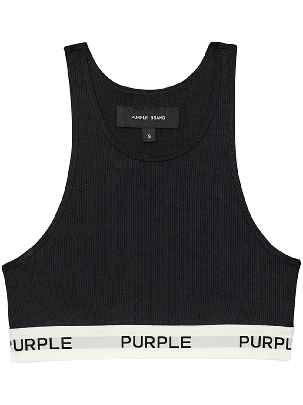 Purple Brand Sport-BH mit Logo-Streifen - Schwarz von Purple Brand