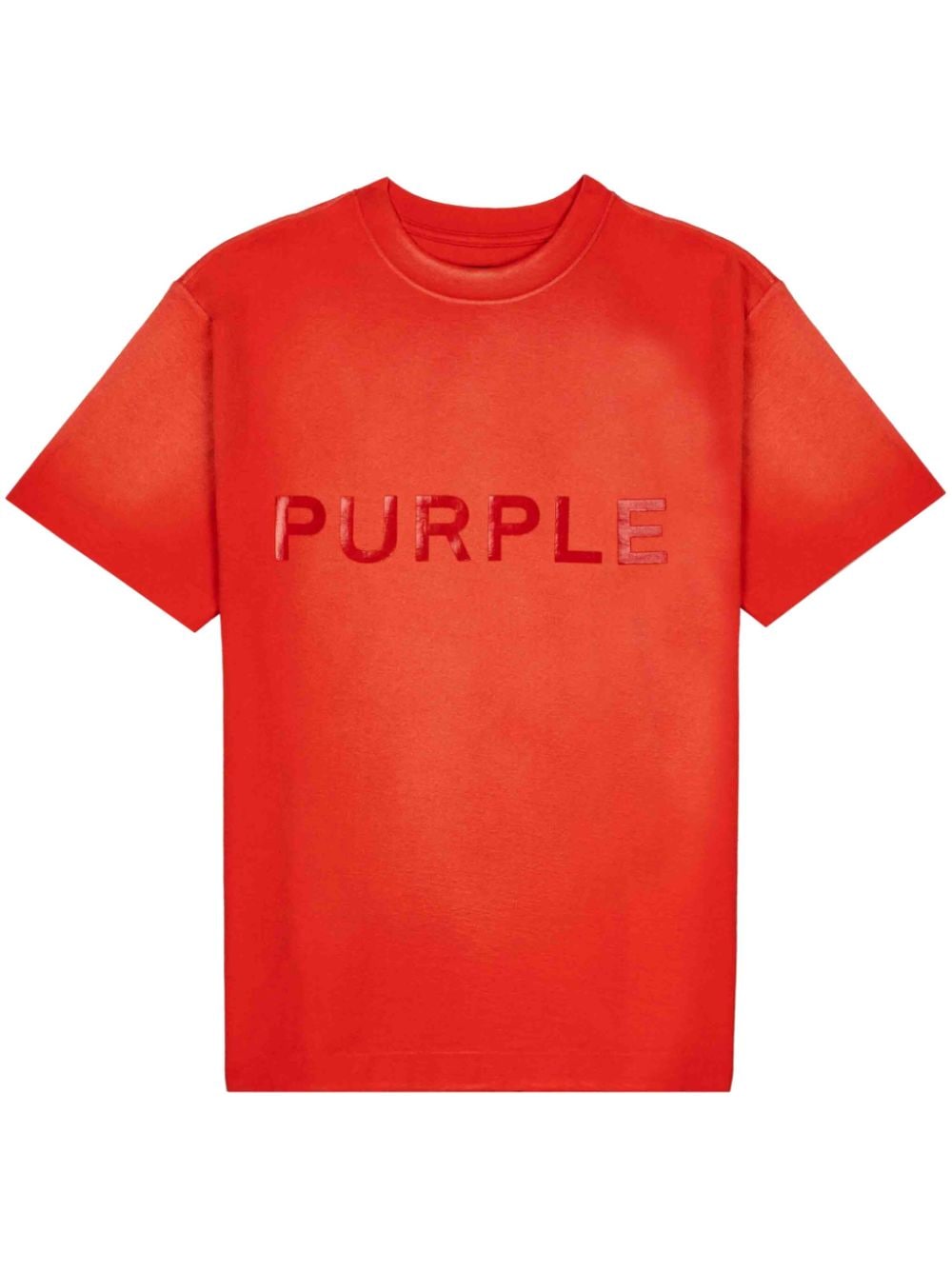 Purple Brand T-Shirt mit Logo-Print - Rot von Purple Brand