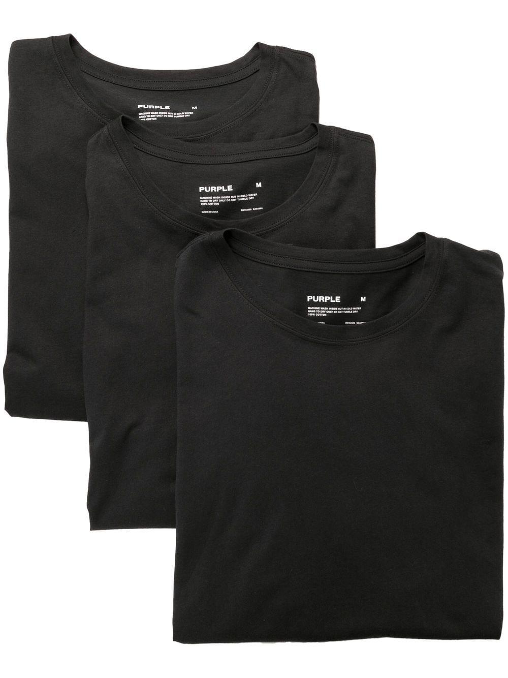 Purple Brand T-Shirt mit Rundhalsausschnitt - Schwarz von Purple Brand