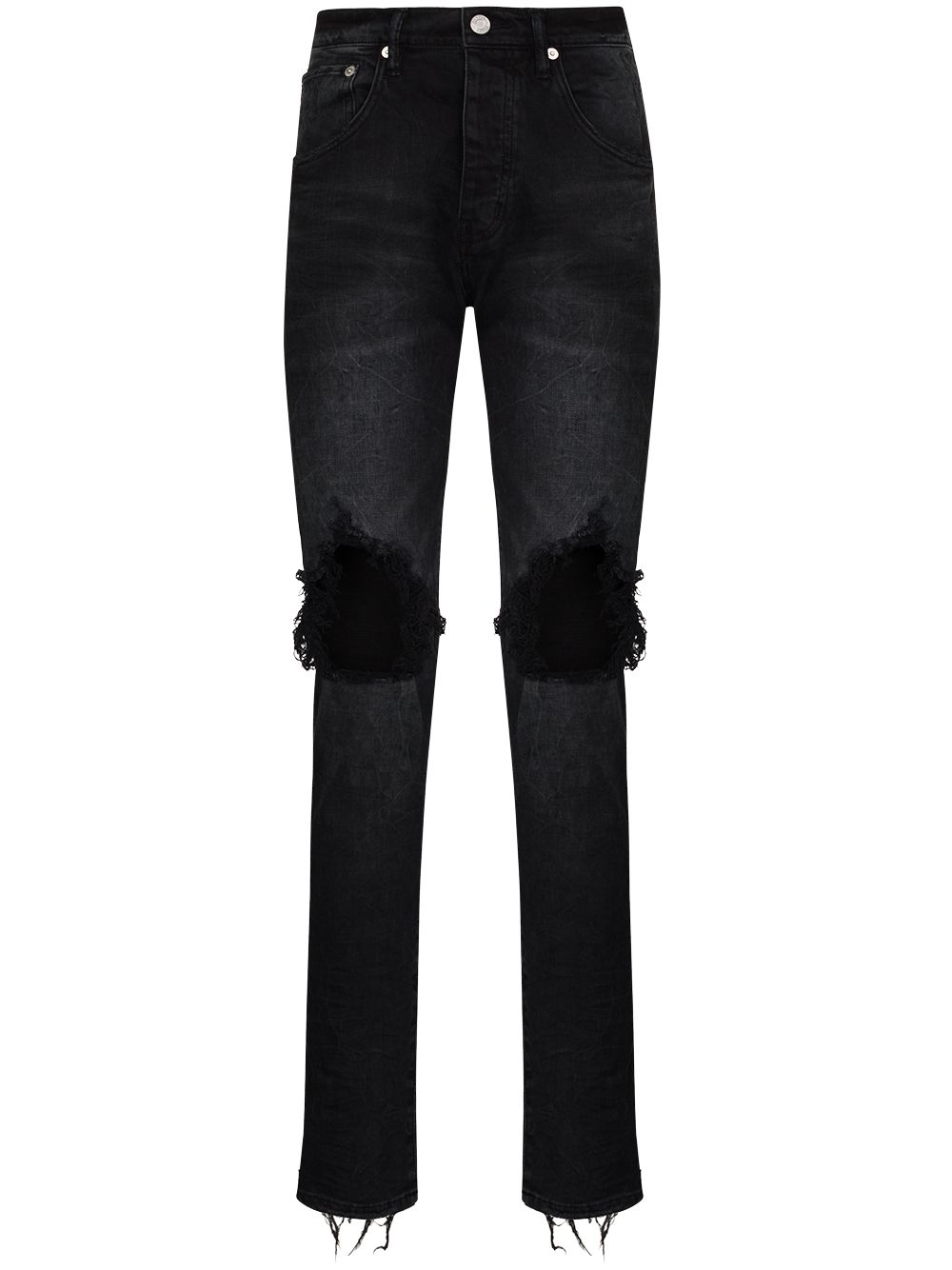 Purple Brand Wash Blowout Slim-Fit-Jeans - Schwarz von Purple Brand