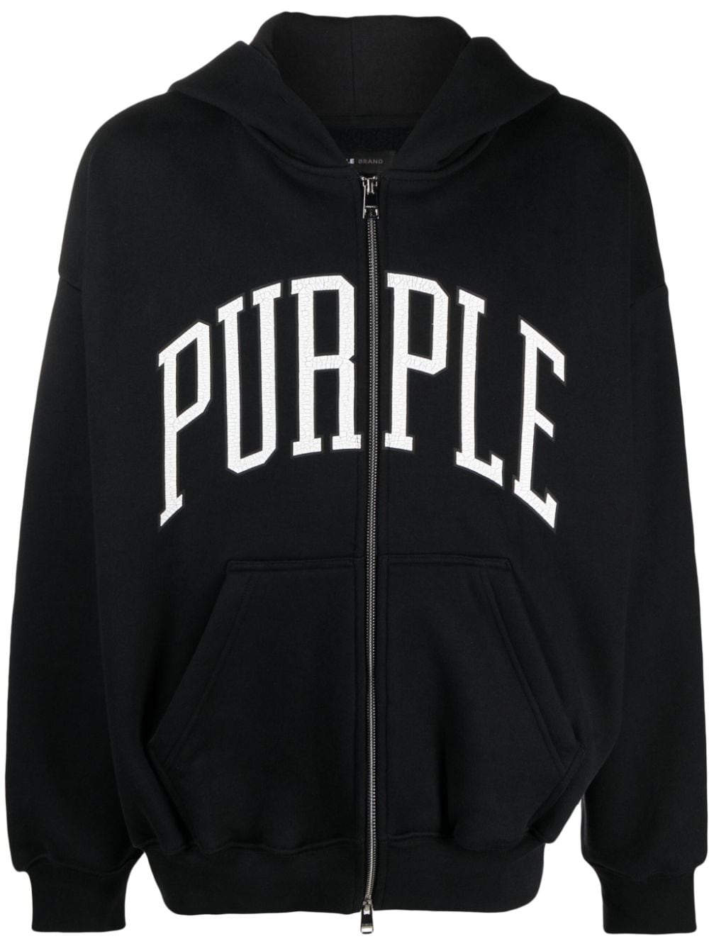 Purple Brand Hoodie mit Logo-Print - Schwarz von Purple Brand