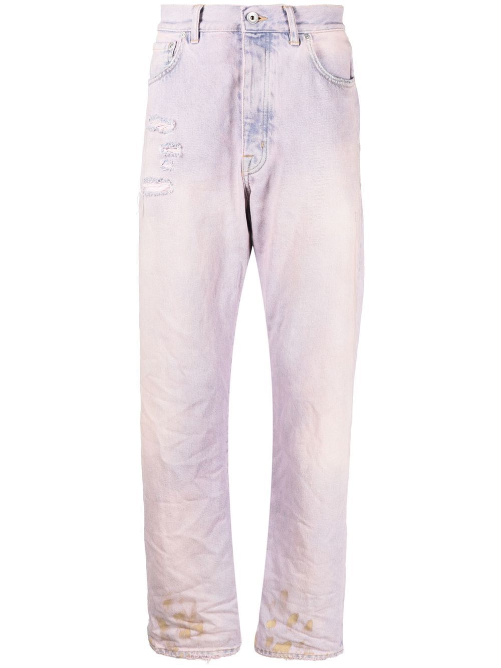 Purple Brand Gerade Jeans mit Bleach-Effekt - Rosa von Purple Brand