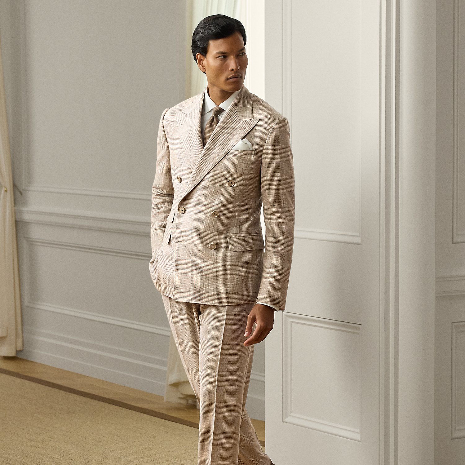 Anzug Kent mit Glencheck-Muster von Purple Label