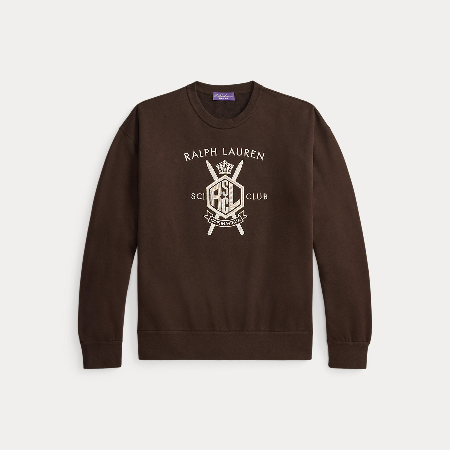 Baumwoll-Kaschmir-Sweatshirt mit Wappen Baumwoll-Kaschmir-Sweatshirt mit Wappen von Purple Label