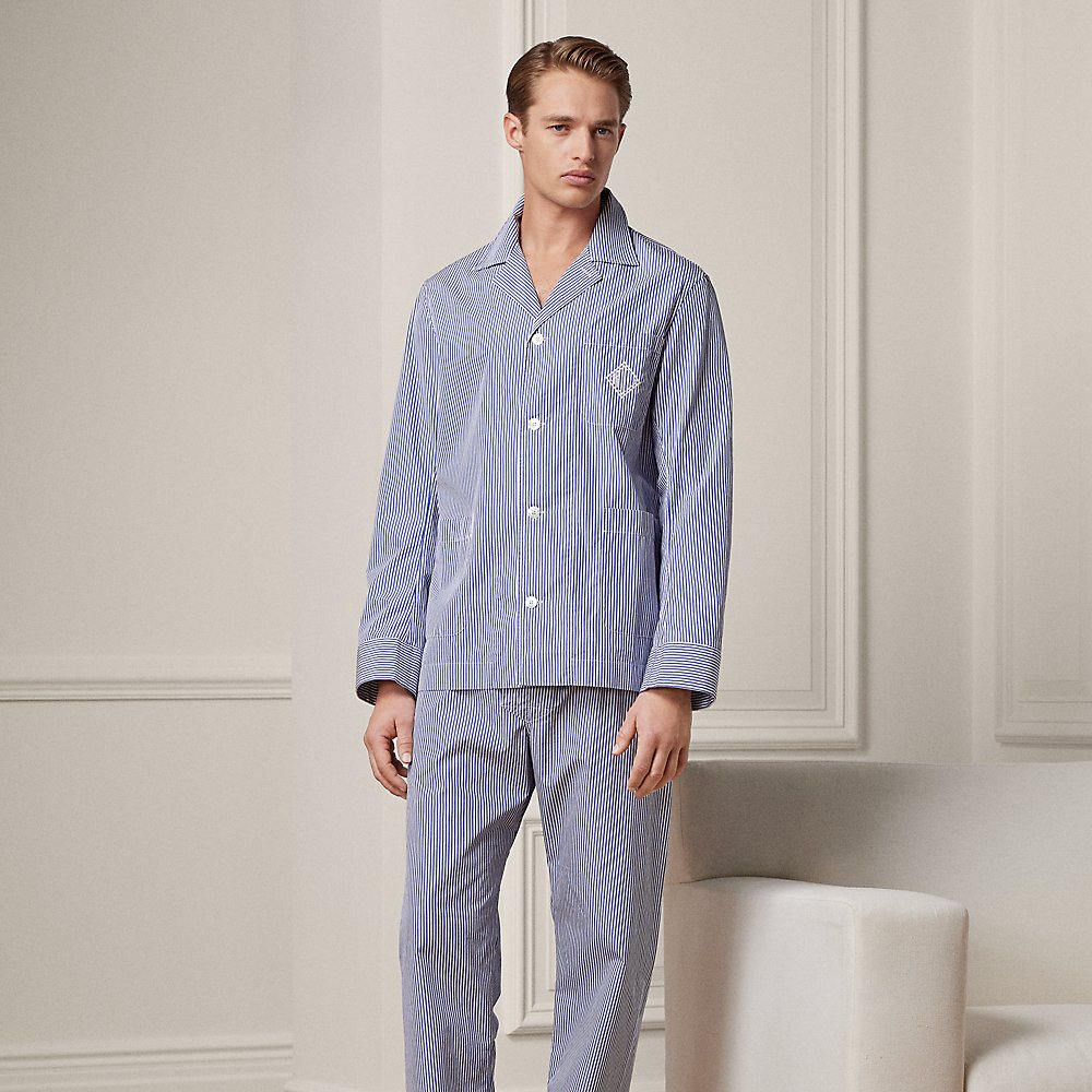 Baumwollpyjama mit Monogramm von Purple Label