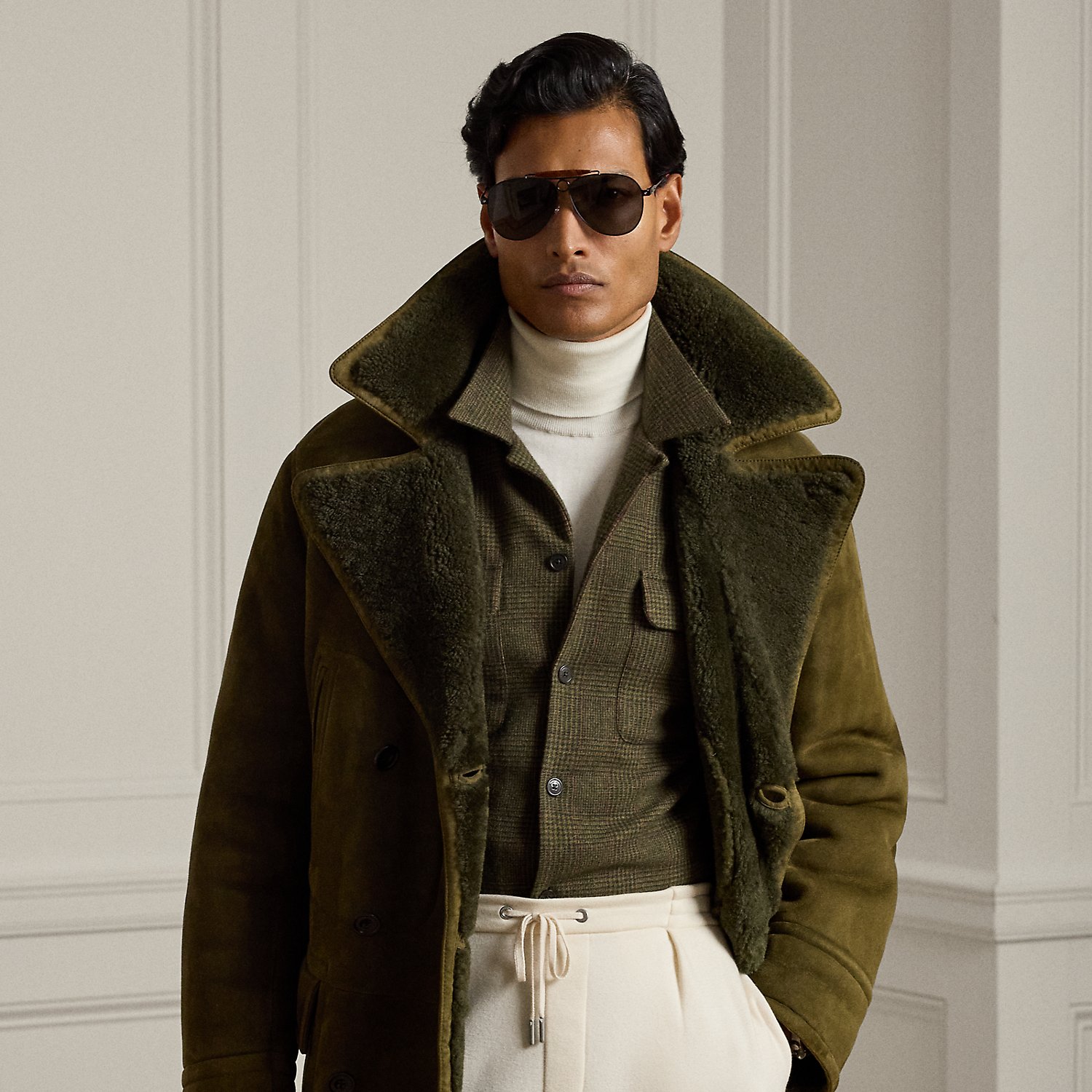 Caban aus Lammfell von Purple Label