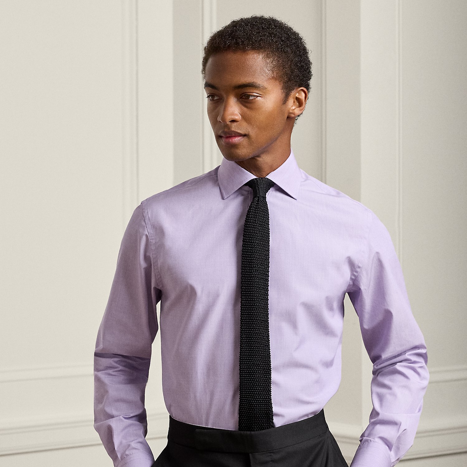 Fil-à-Fil-Hemd von Purple Label