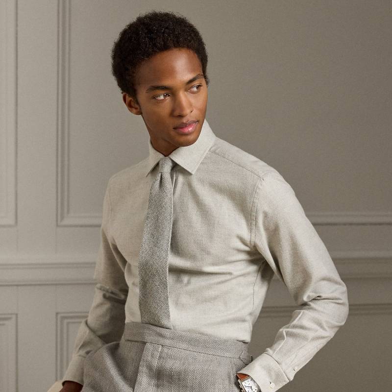 Flanellhemd mit Fischgratmuster von Purple Label