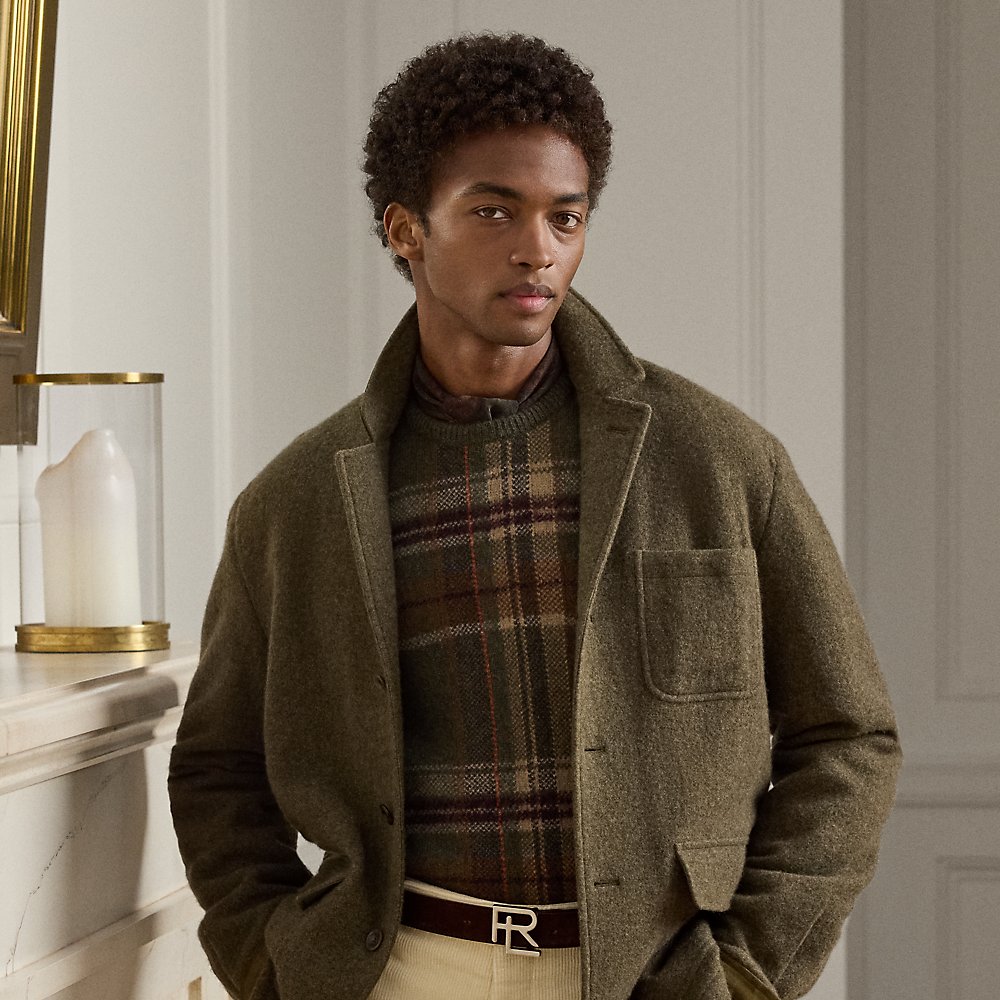 Flauschige Kaschmir-Woll-Twilljacke Flauschige Kaschmir-Woll-Twilljacke von Purple Label