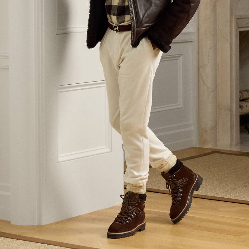 Fleece-Hose mit Tunnelzug von Purple Label