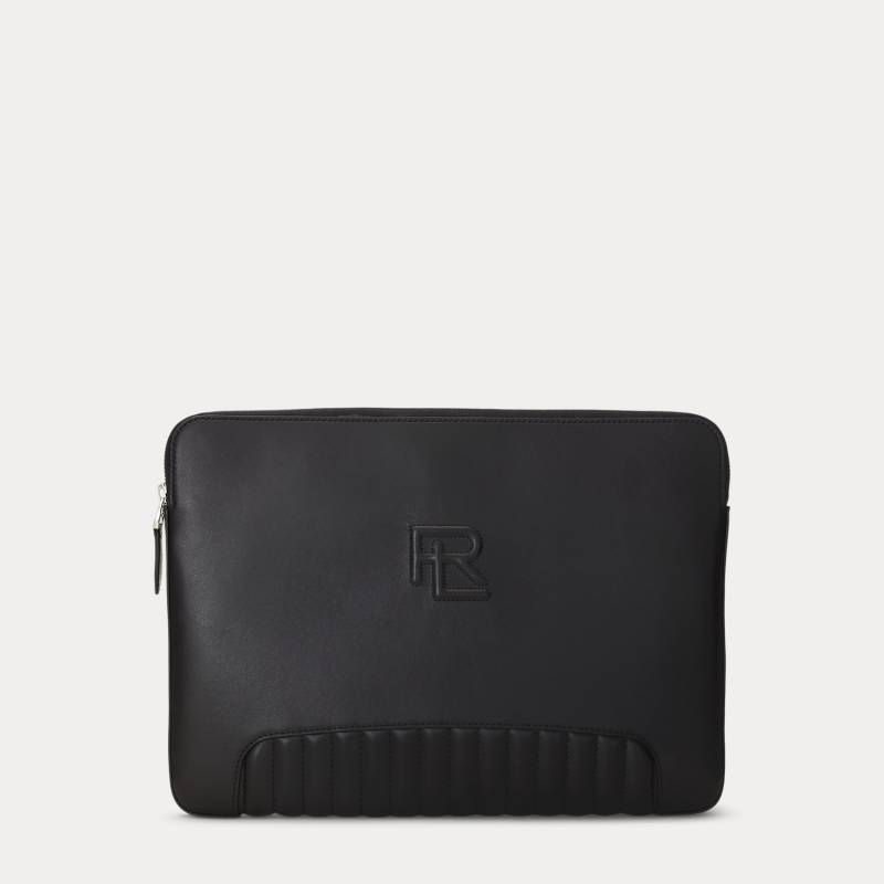 Gesteppte Techniktasche aus Leder von Purple Label