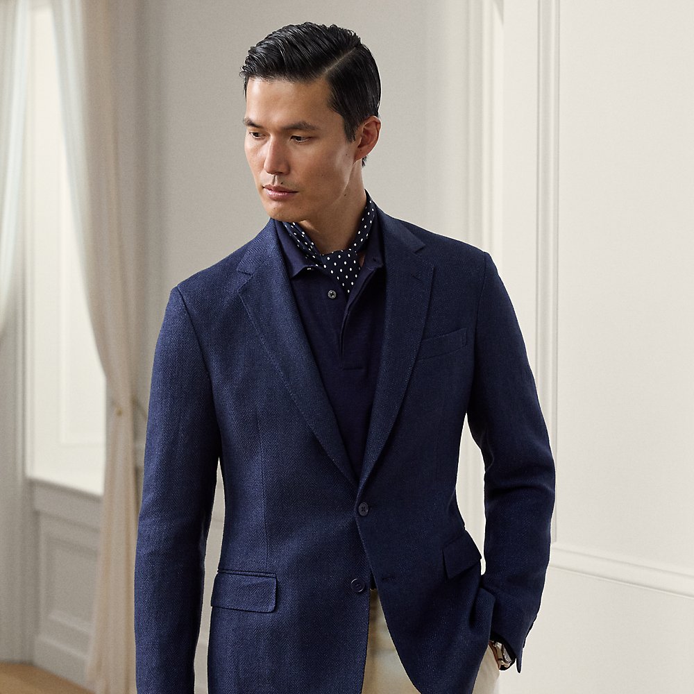 Handgeschneiderte Fischgratjacke Hadley Handgeschneiderte Fischgratjacke Hadley von Purple Label