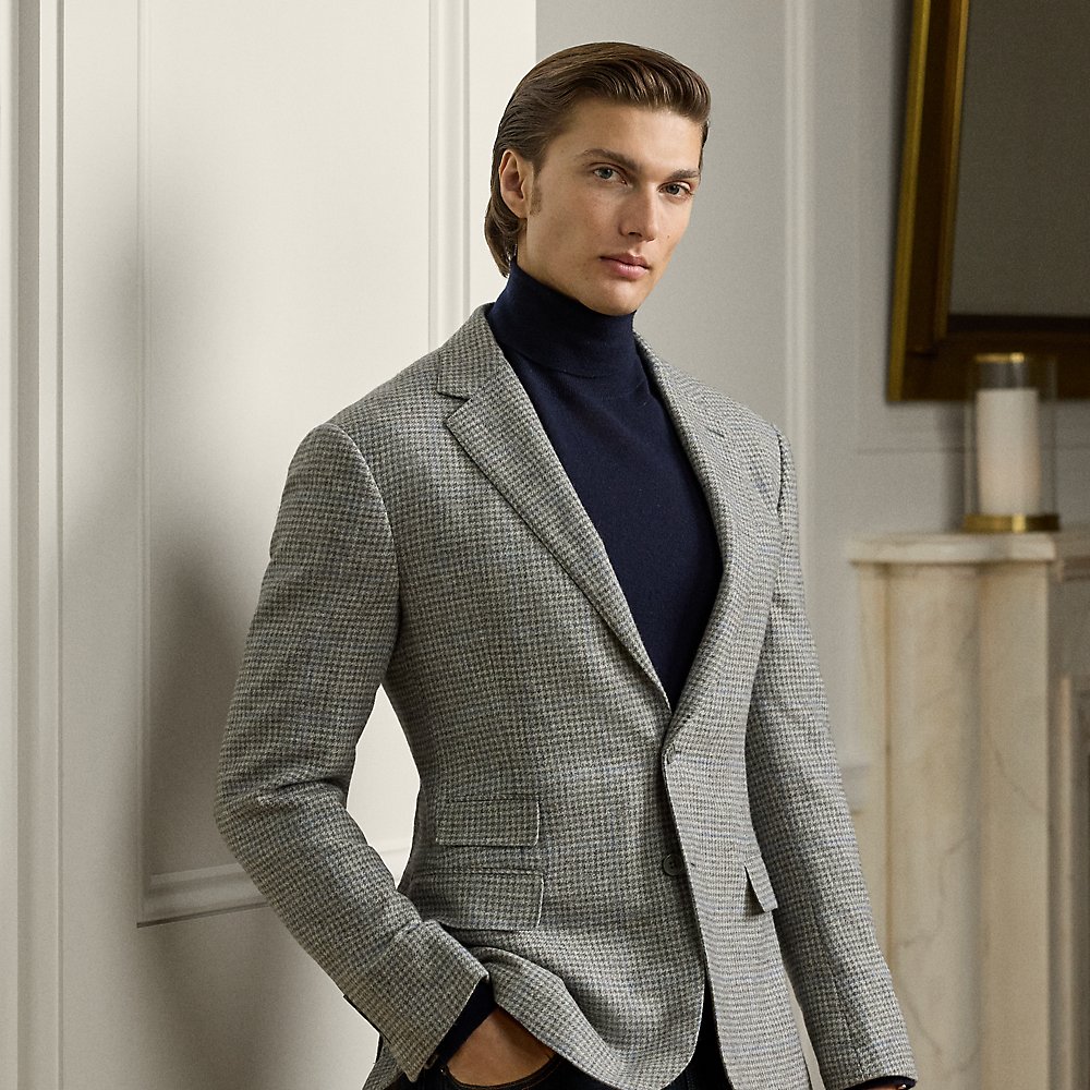 Handgeschneiderte Hahnentritt-Jacke Kent Handgeschneiderte Hahnentritt-Jacke Kent von Purple Label