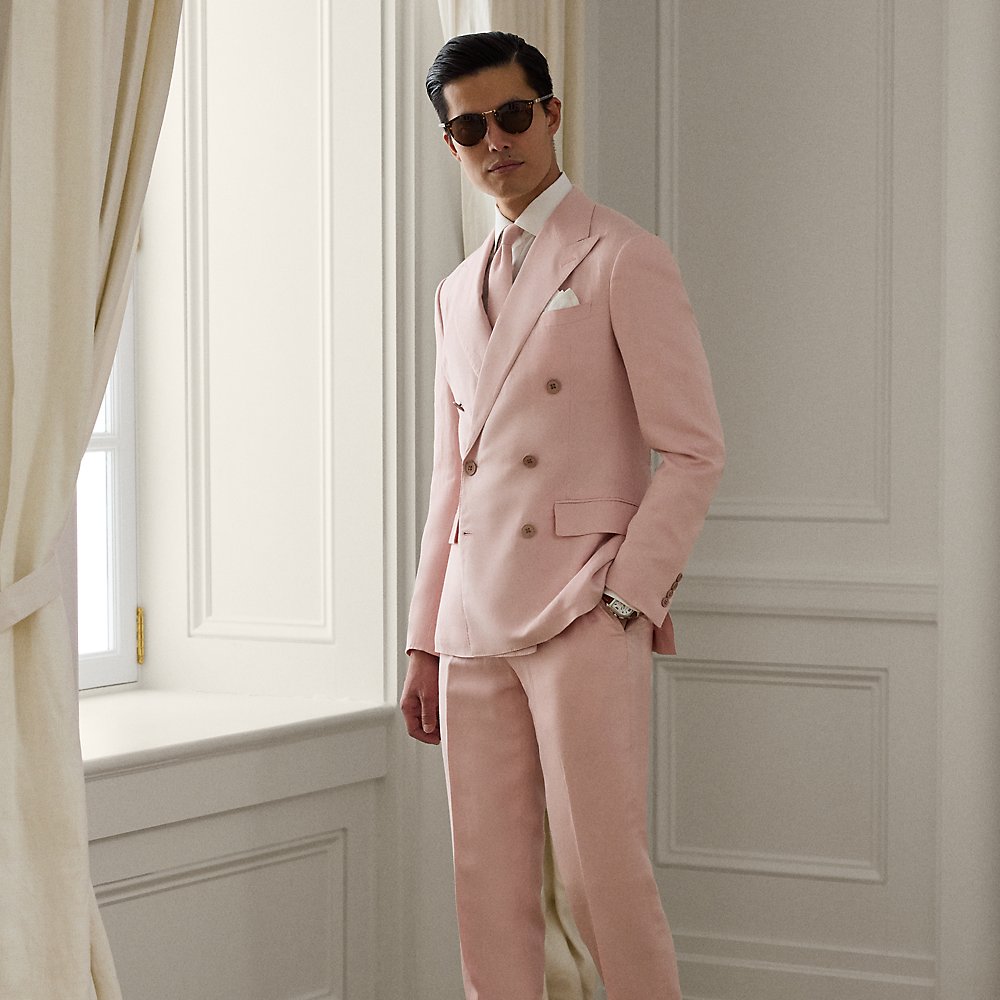 Handgeschneiderte Hose Gregory mit Seide Handgeschneiderte Hose Gregory mit Seide von Purple Label
