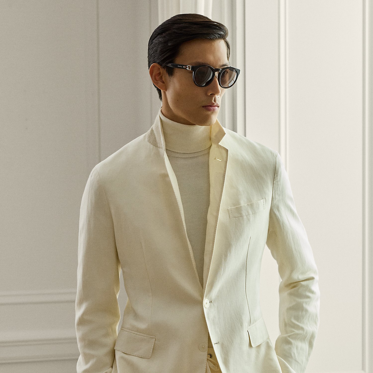 Handgeschneiderte Jacke Hadley mit Seide von Purple Label