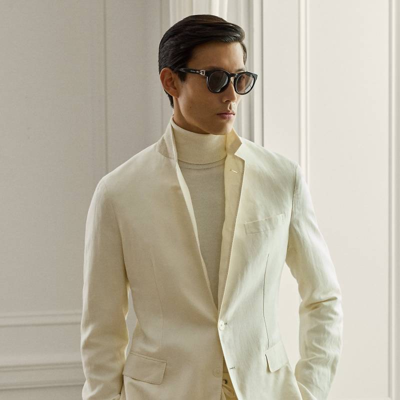 Handgeschneiderte Jacke Hadley mit Seide von Purple Label