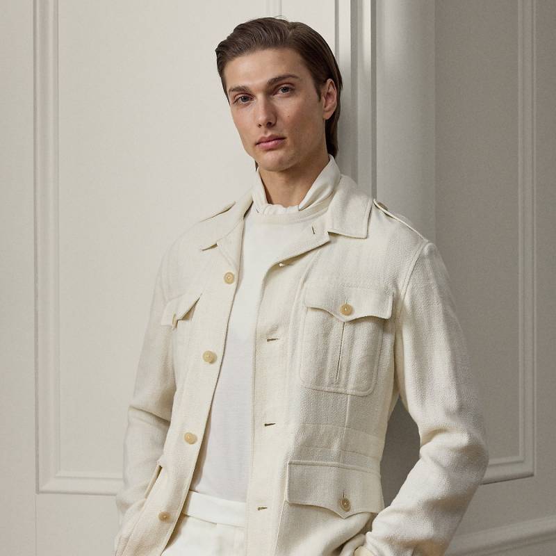 Handgeschneiderte Jacke mit Leinen Handgeschneiderte Jacke mit Leinen von Purple Label