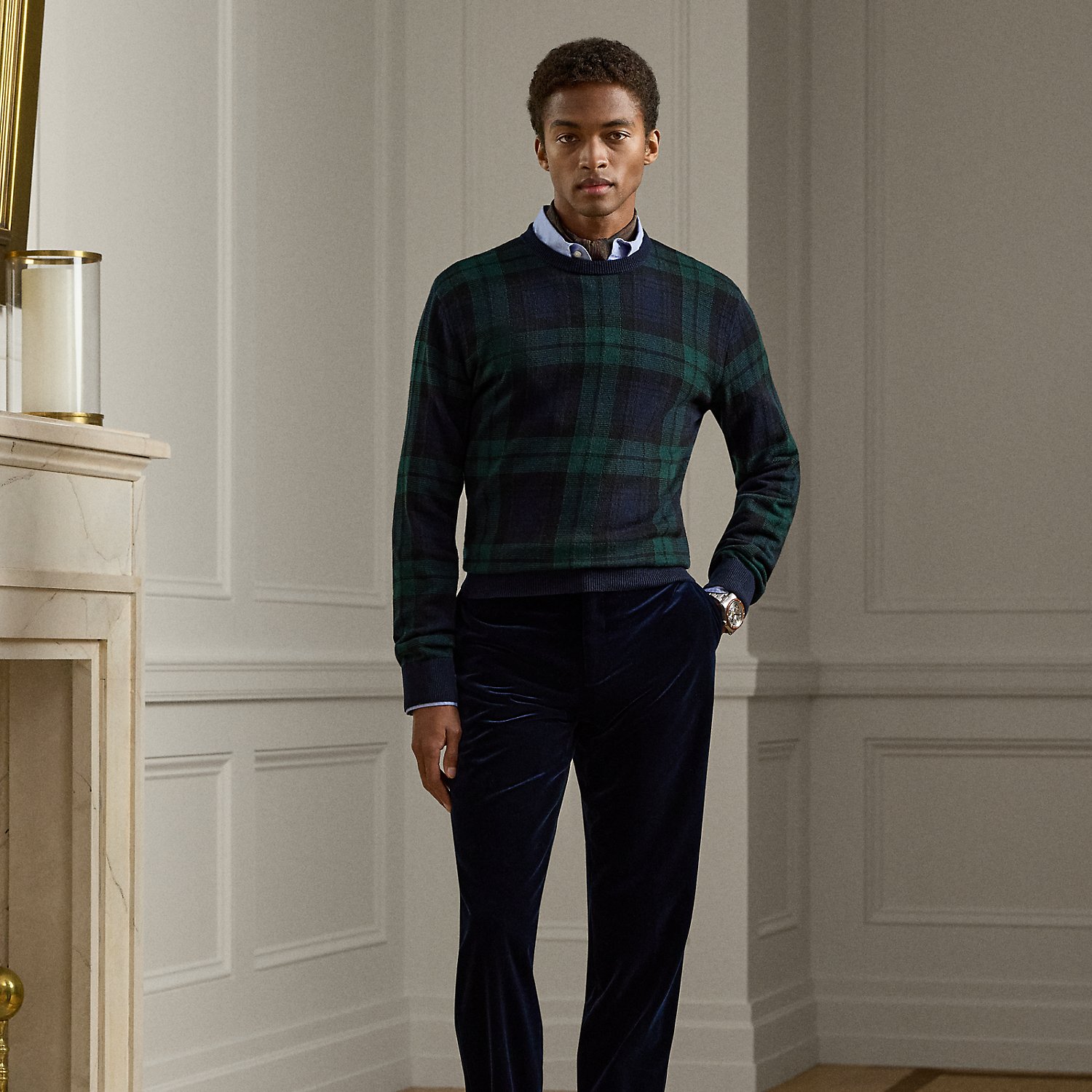 Handgeschneiderte Samthose Gregory von Purple Label