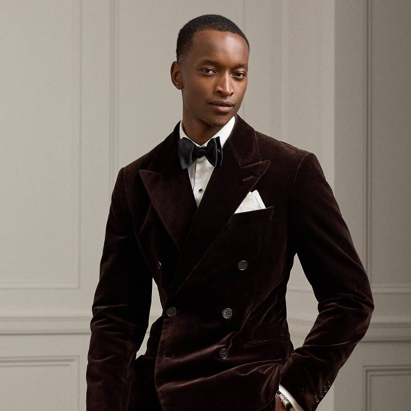 Handgeschneiderte Samtjacke Kent von Purple Label