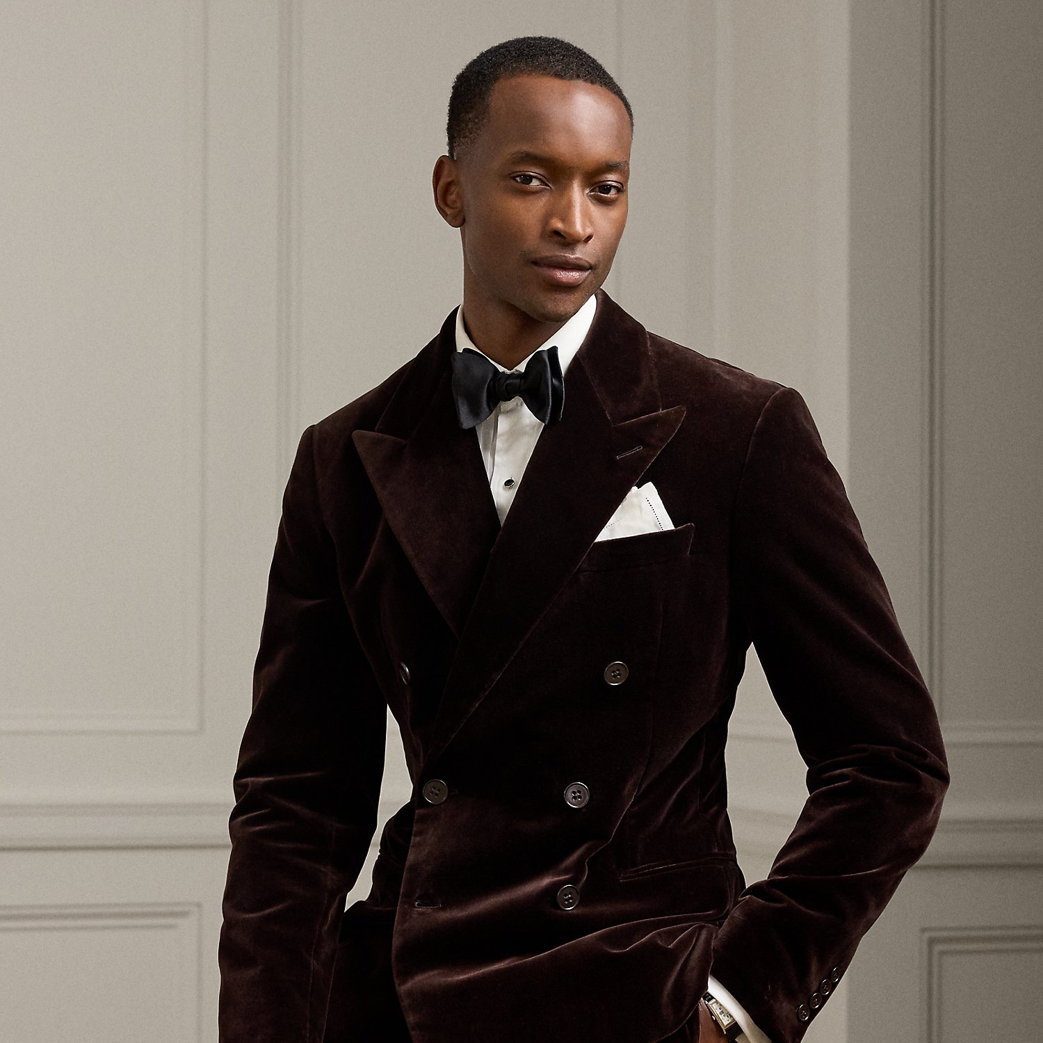 Handgeschneiderte Samtjacke Kent von Purple Label