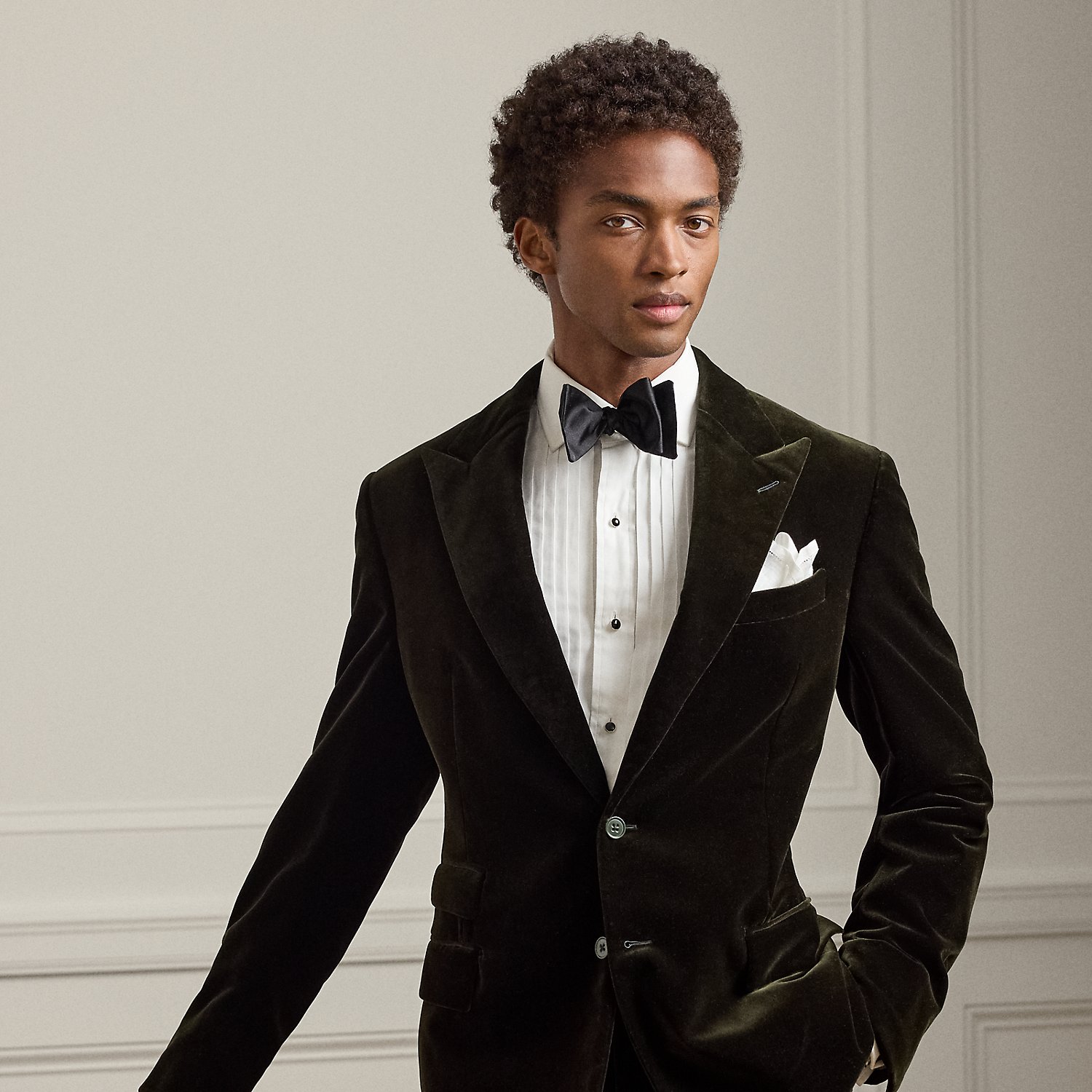 Handgeschneiderte Samtjacke Kent von Purple Label