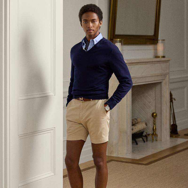 Handgeschneiderte Slim-Fit Chinoshorts von Purple Label